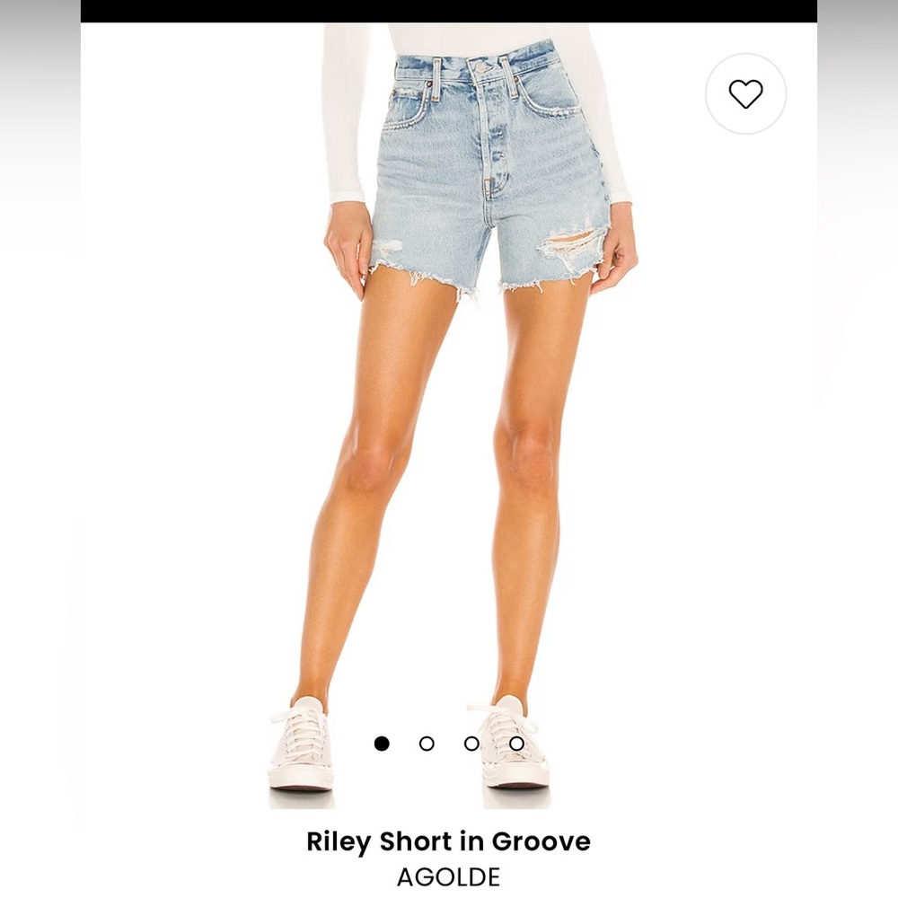Agolde Riley shorts in groove